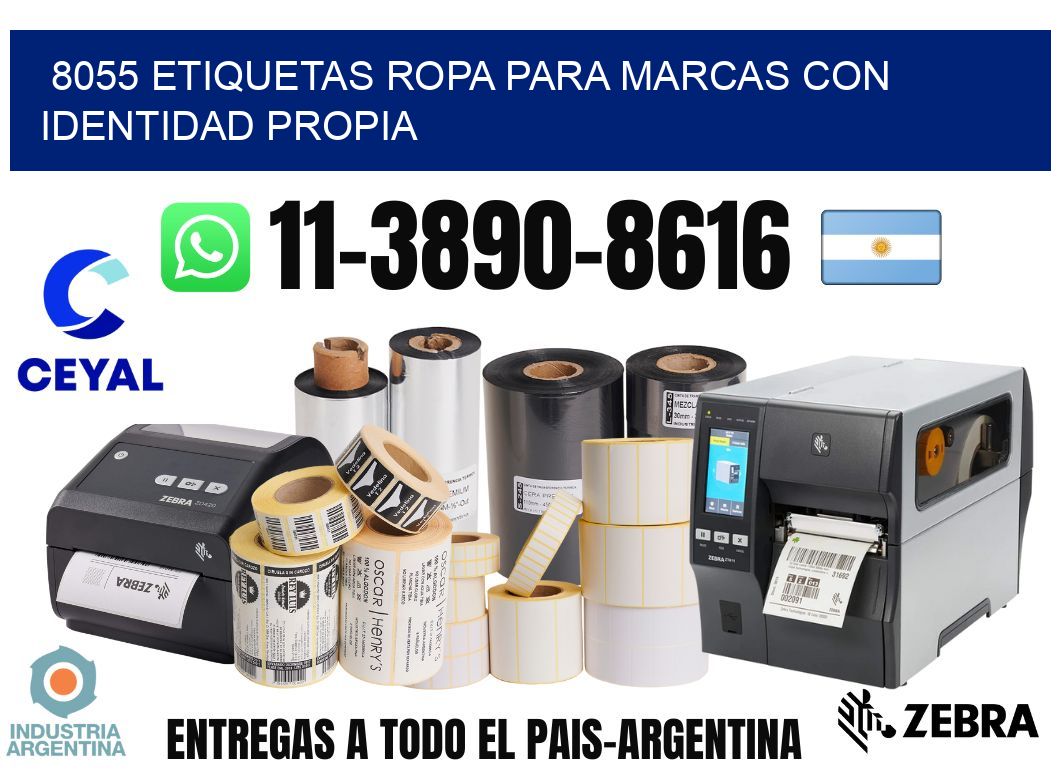 8055 Etiquetas ropa para marcas con identidad propia