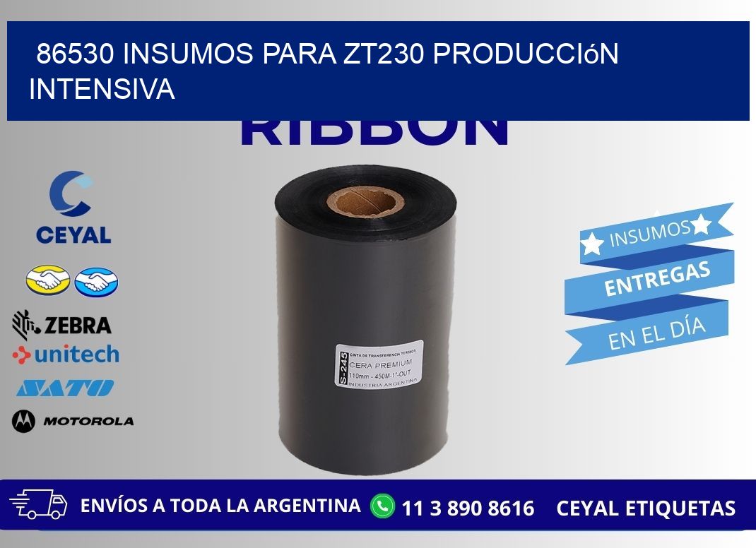86530 insumos para zt230 producción intensiva