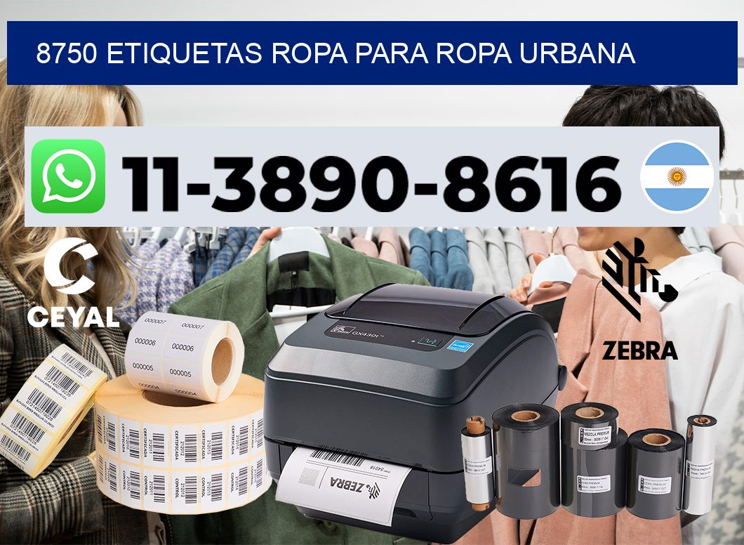 8750 Etiquetas ropa para ropa urbana
