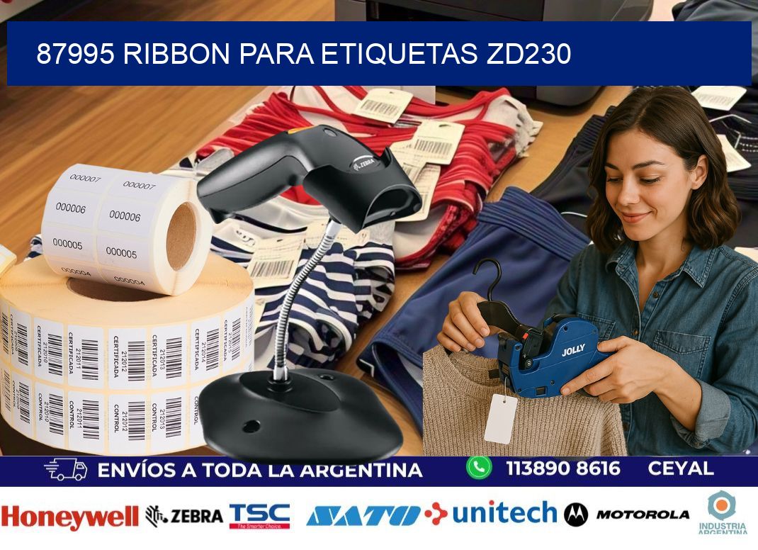 87995 ribbon para etiquetas zd230