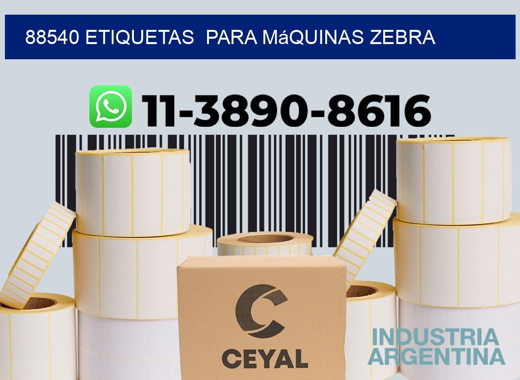 88540 etiquetas para máquinas Zebra
