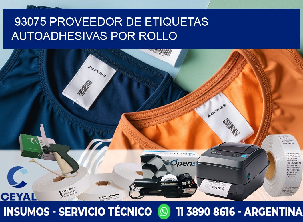 93075 proveedor de etiquetas  autoadhesivas por rollo