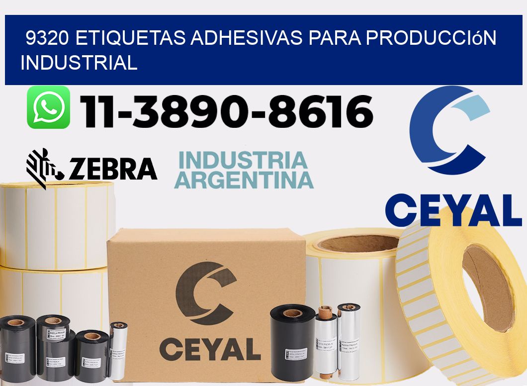9320 Etiquetas adhesivas para producción industrial