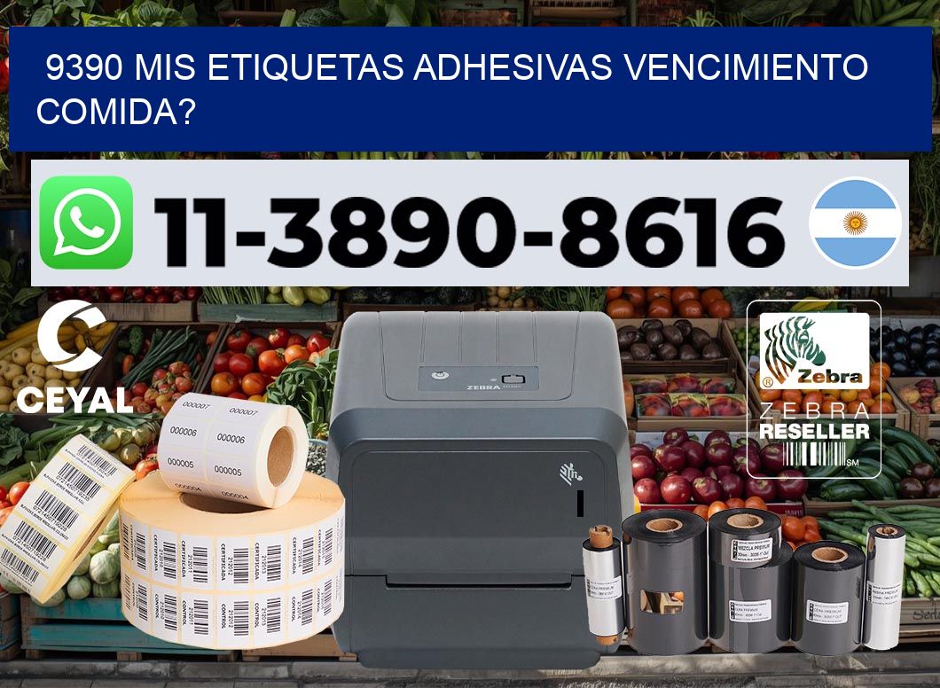 9390 mis etiquetas adhesivas vencimiento comida?