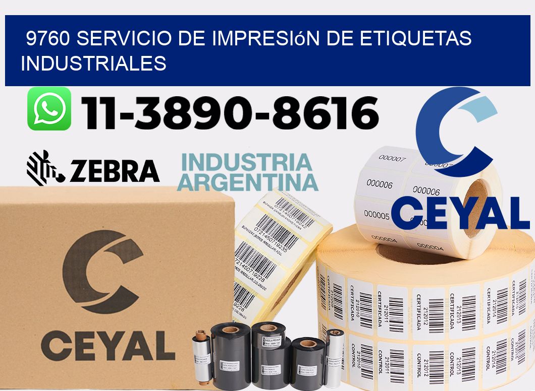 9760 Servicio de impresión de etiquetas industriales