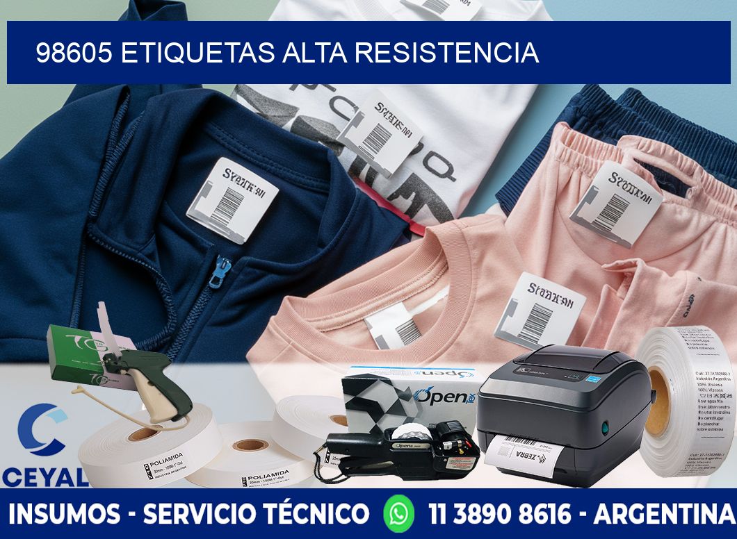 98605 etiquetas alta resistencia