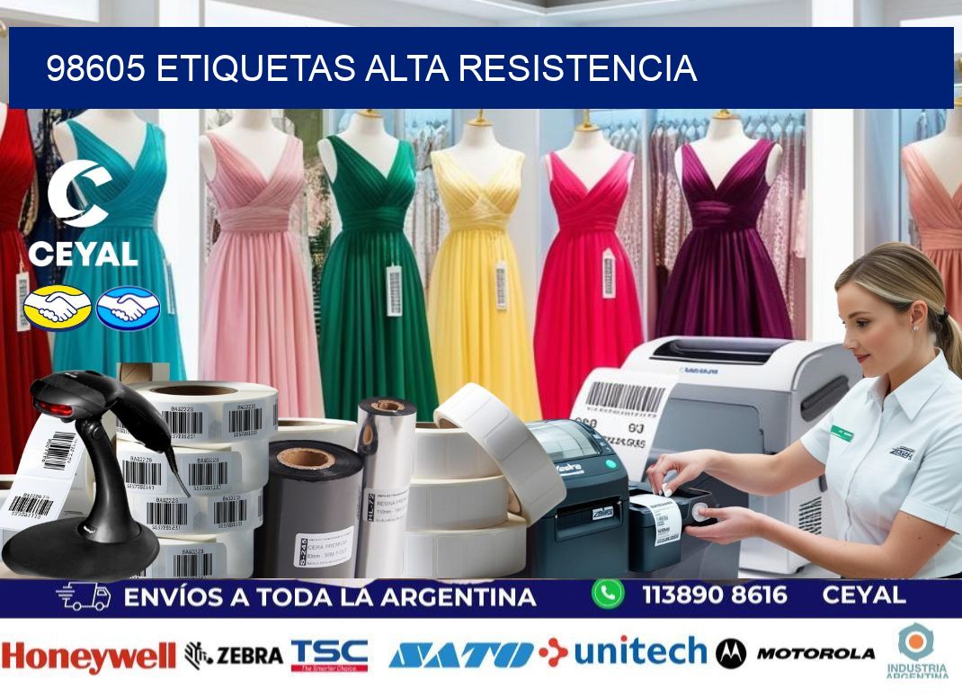 98605 etiquetas alta resistencia