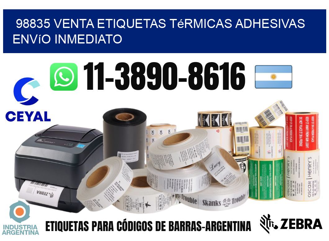 98835 venta etiquetas térmicas adhesivas envío inmediato