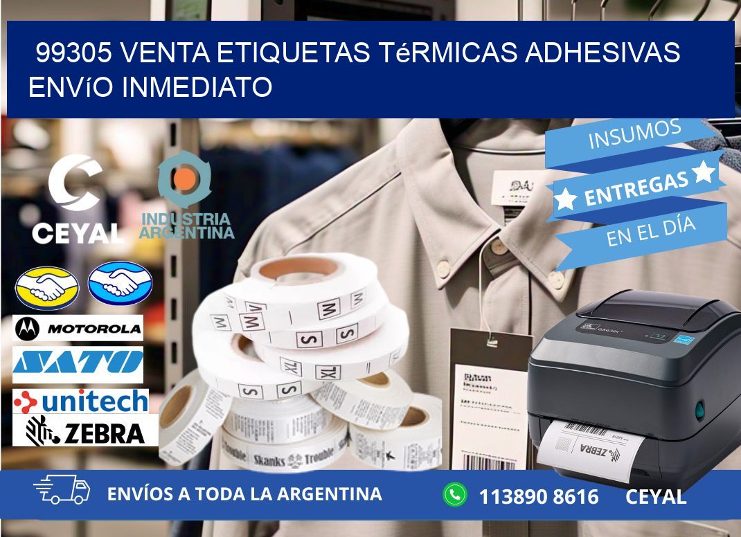 99305 venta etiquetas térmicas adhesivas envío inmediato