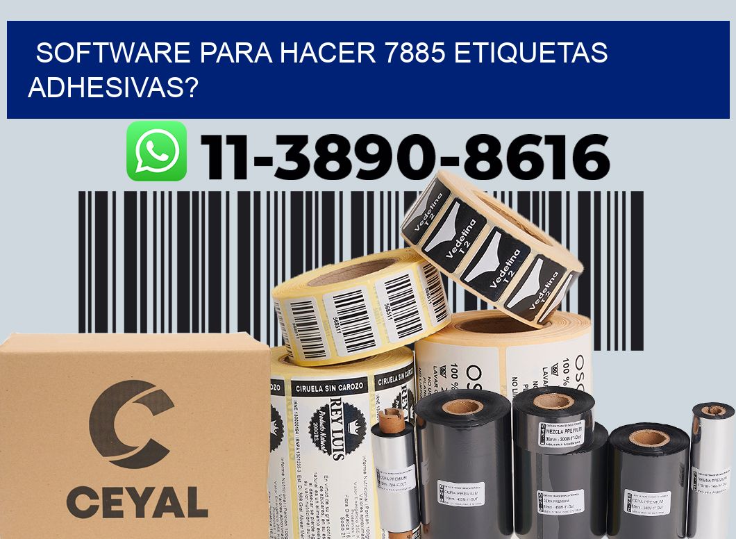 Software para hacer 7885 etiquetas adhesivas?