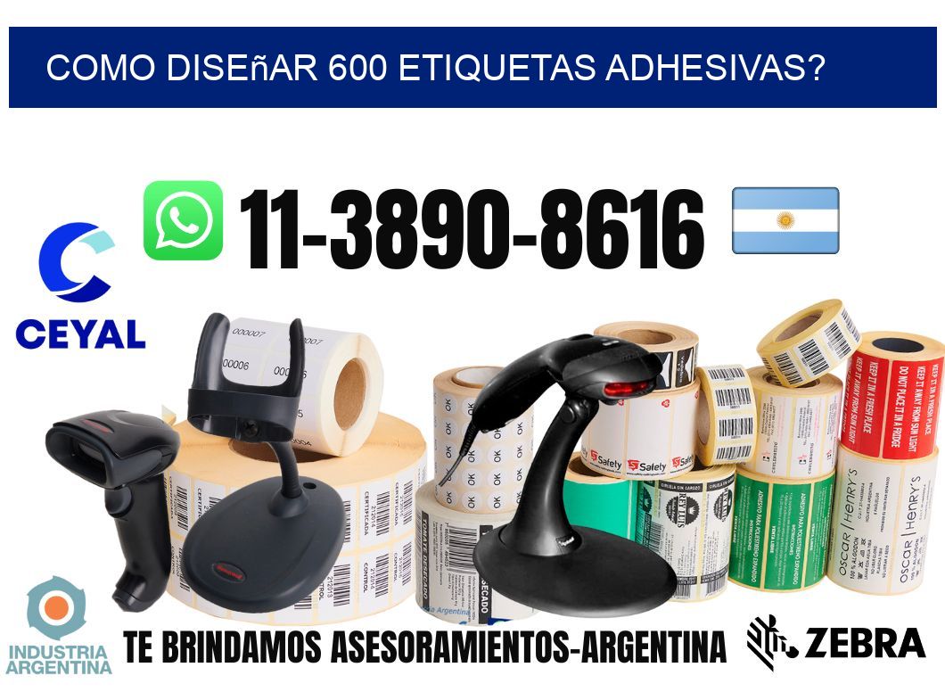 como diseñar 600 etiquetas adhesivas?