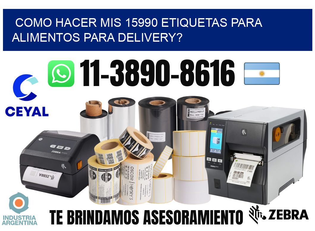 como hacer mis 15990 etiquetas para alimentos para delivery?