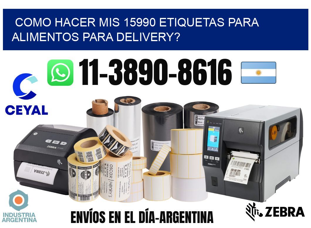 como hacer mis 15990 etiquetas para alimentos para delivery?