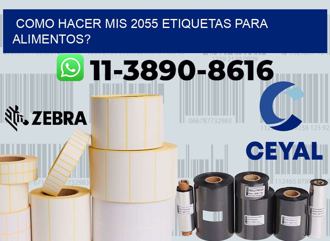 como hacer mis 2055 etiquetas para alimentos?