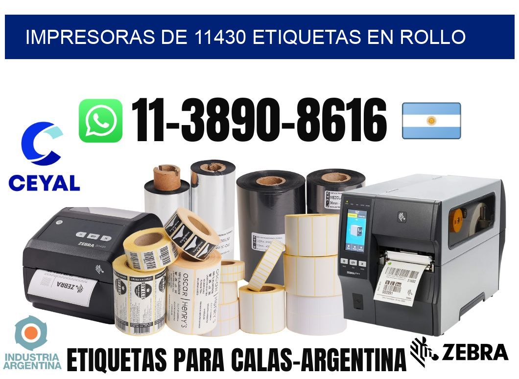 impresoras de 11430 etiquetas en rollo