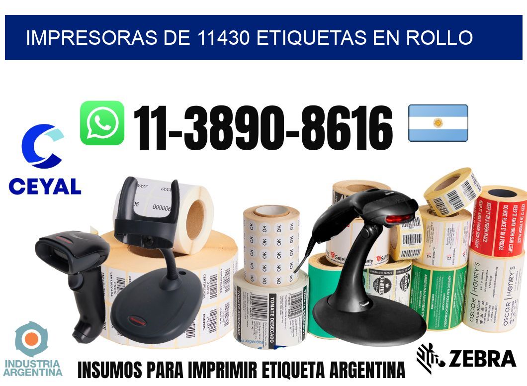 impresoras de 11430 etiquetas en rollo