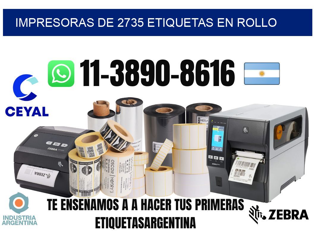 impresoras de 2735 etiquetas en rollo