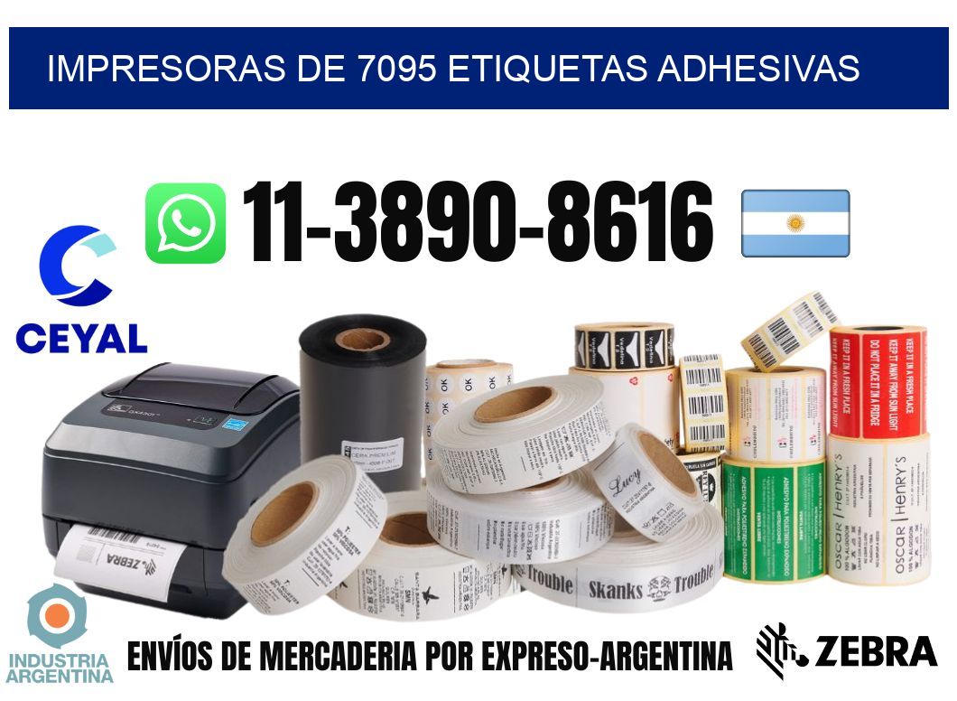 impresoras de 7095 etiquetas adhesivas