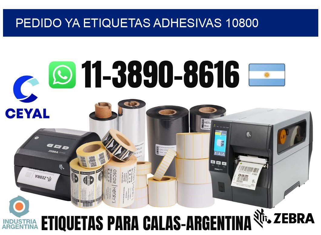 pedido ya etiquetas adhesivas 10800