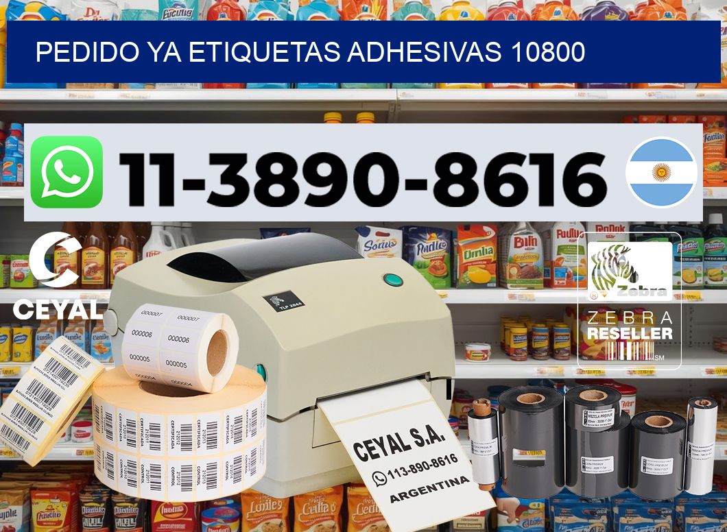 pedido ya etiquetas adhesivas 10800