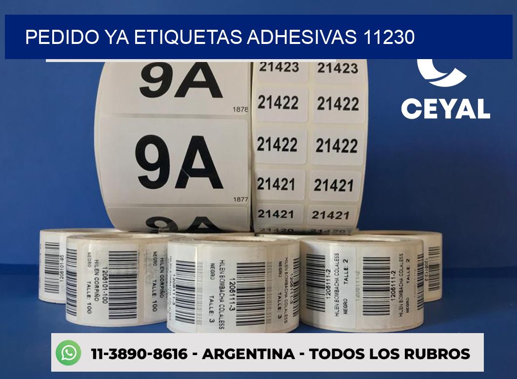 pedido ya etiquetas adhesivas 11230
