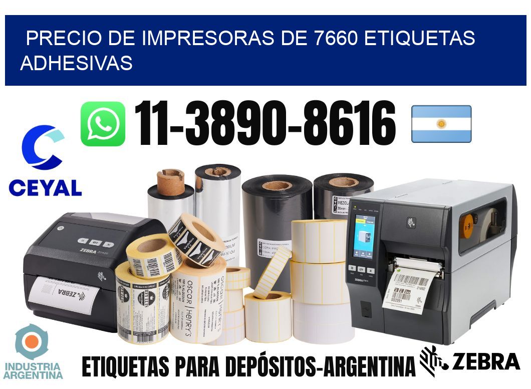 precio de impresoras de 7660 etiquetas adhesivas