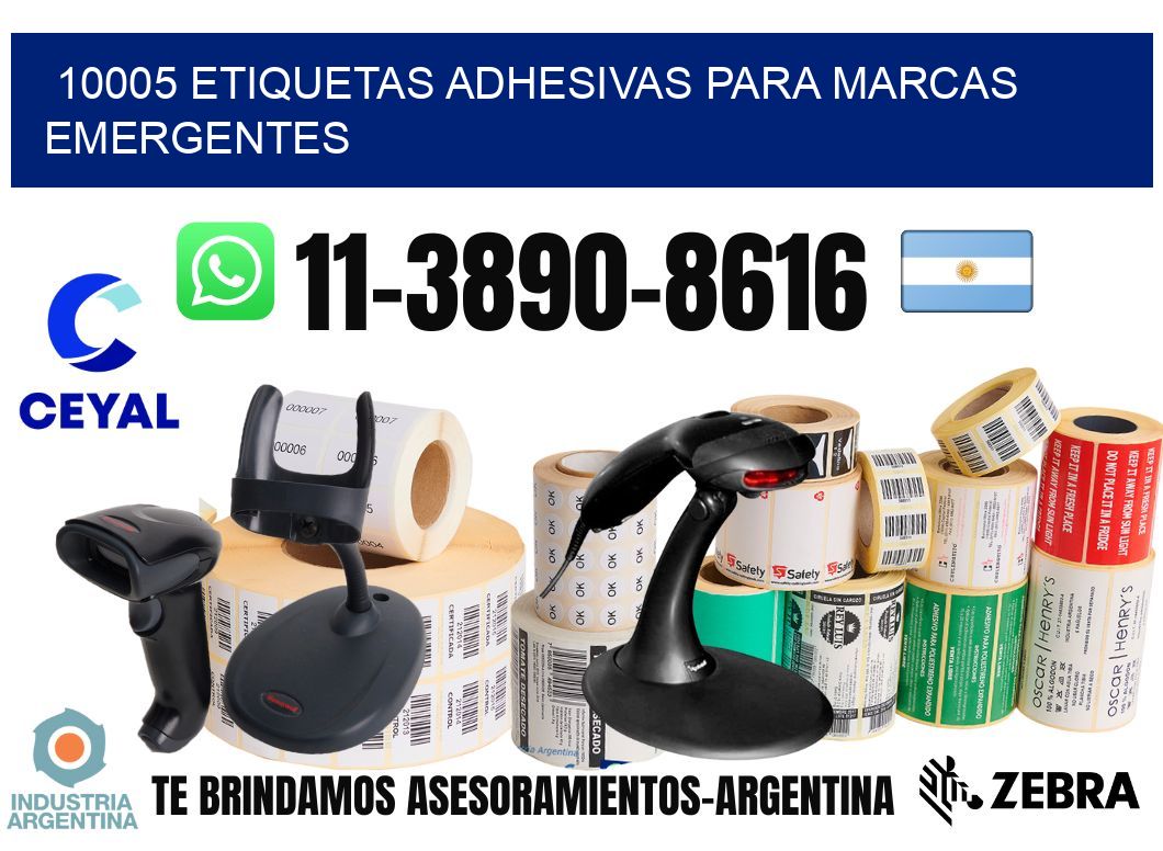 10005 Etiquetas adhesivas para marcas emergentes