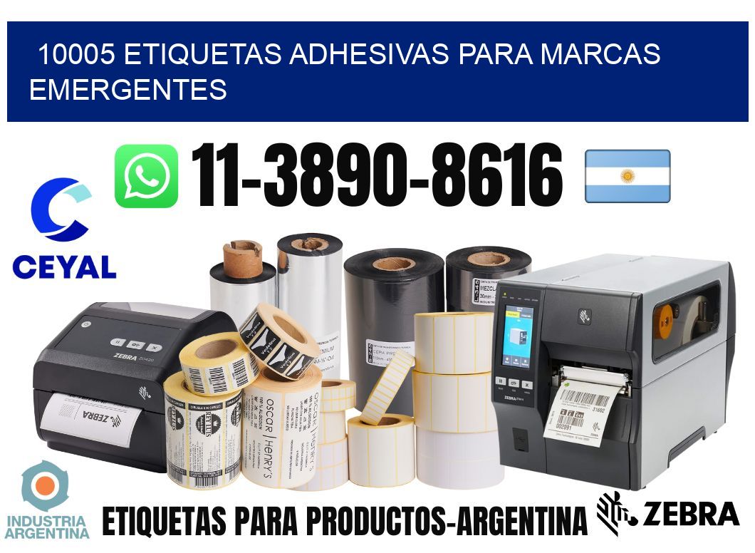 10005 Etiquetas adhesivas para marcas emergentes