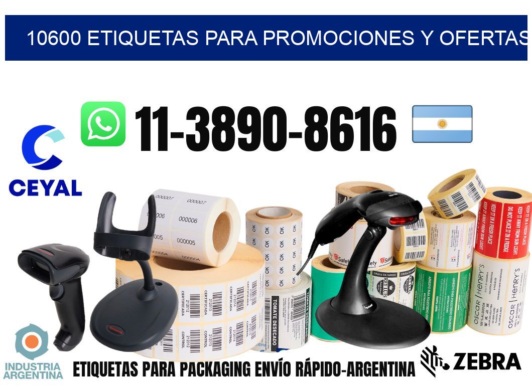 10600 Etiquetas para promociones y ofertas