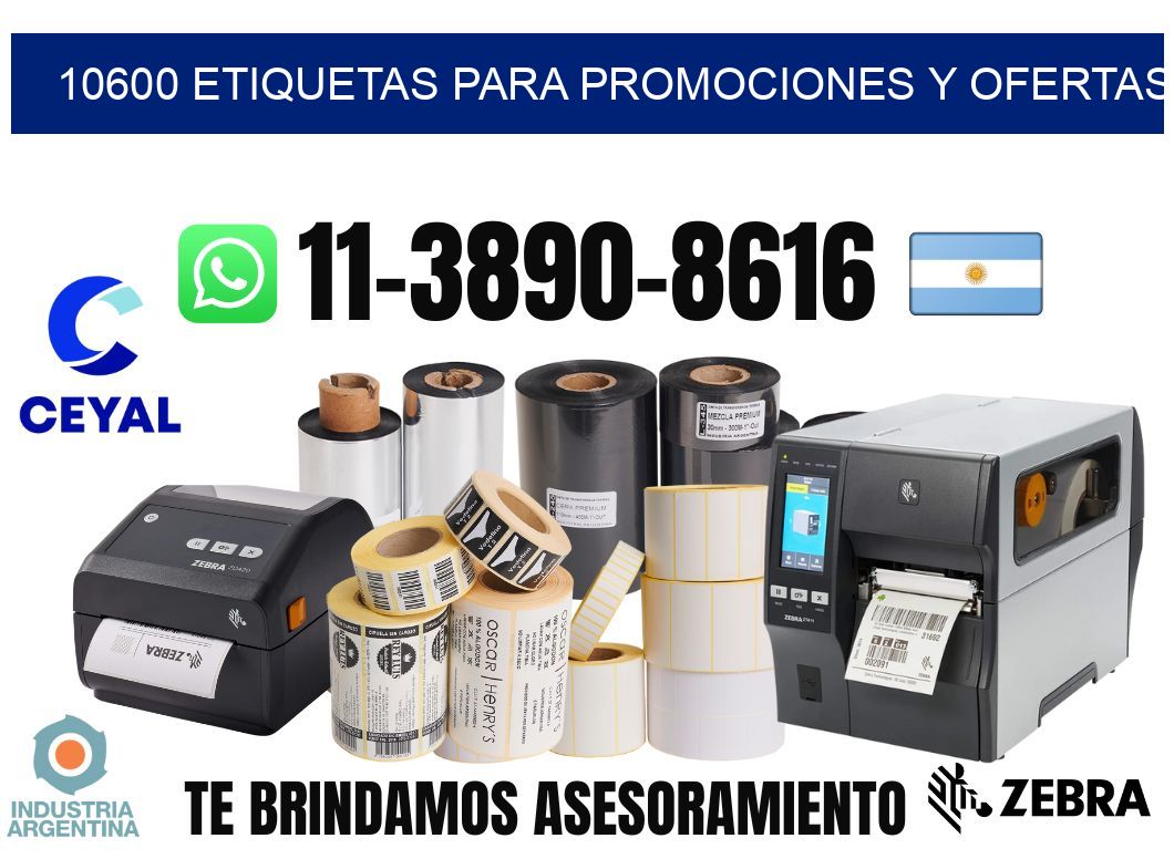 10600 Etiquetas para promociones y ofertas