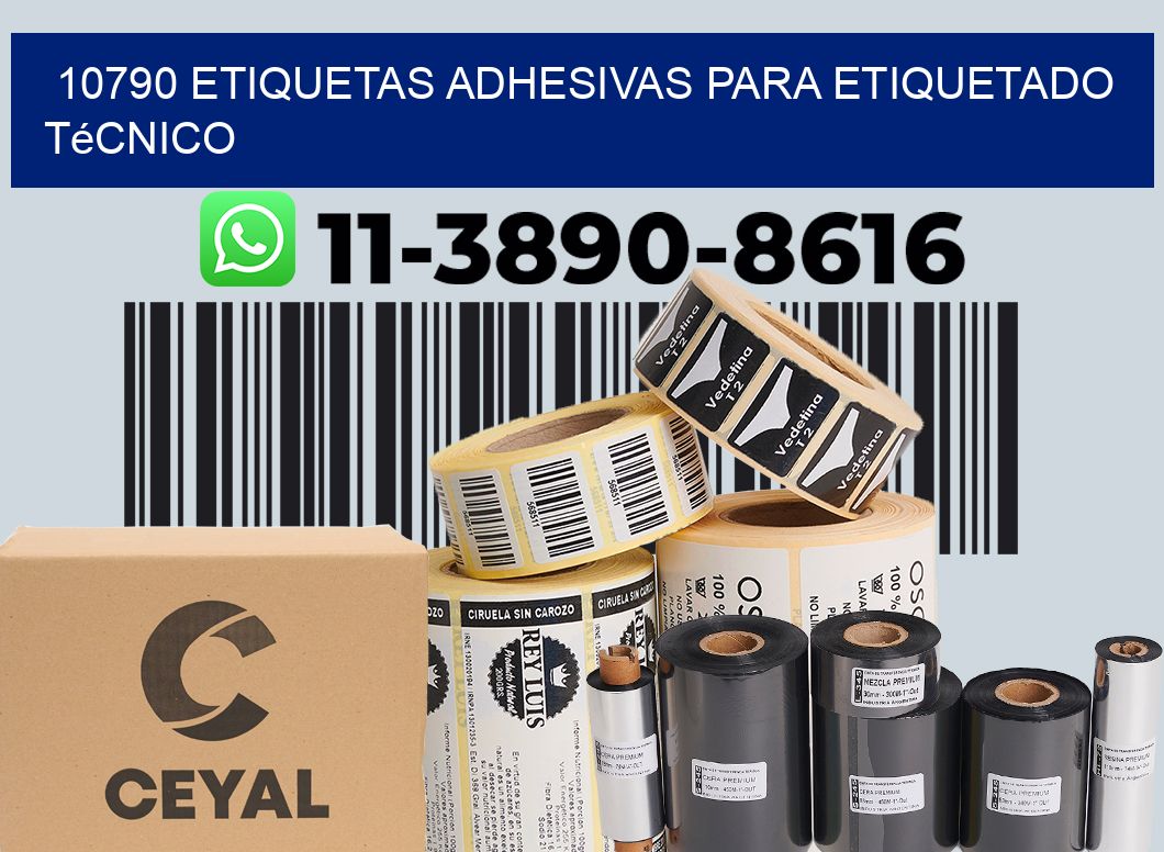 10790 Etiquetas adhesivas para etiquetado técnico