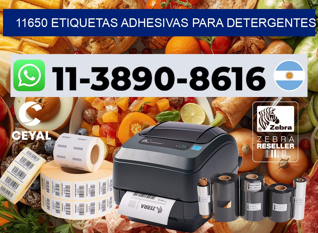 11650 Etiquetas adhesivas para detergentes