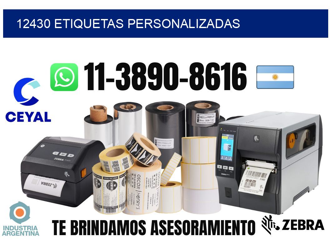12430 etiquetas personalizadas