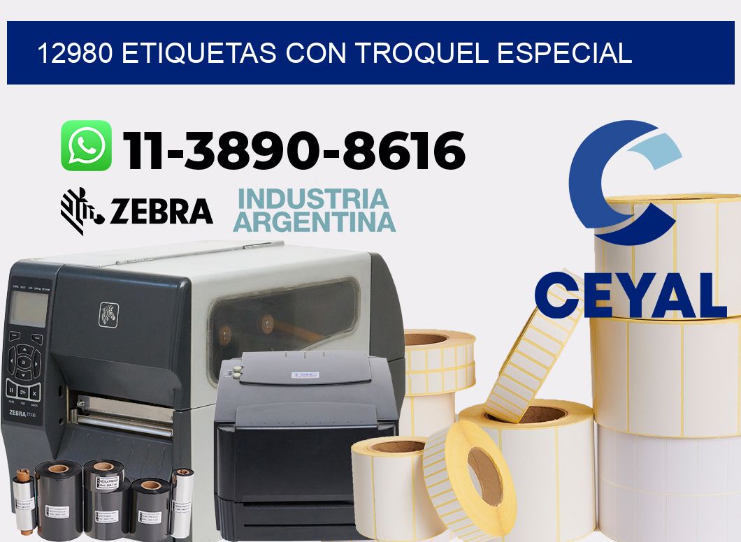 12980 Etiquetas con troquel especial