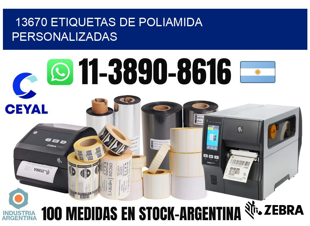 13670 Etiquetas de poliamida personalizadas