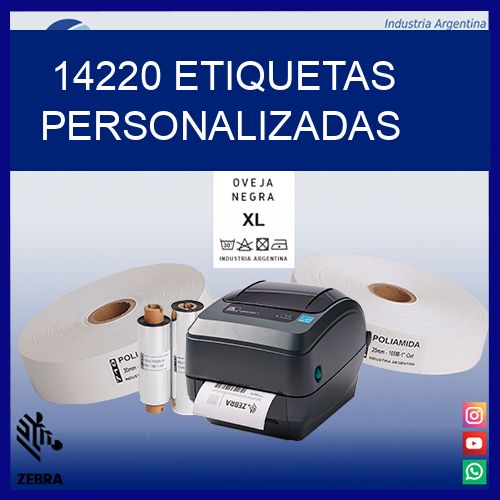 14220 etiquetas personalizadas