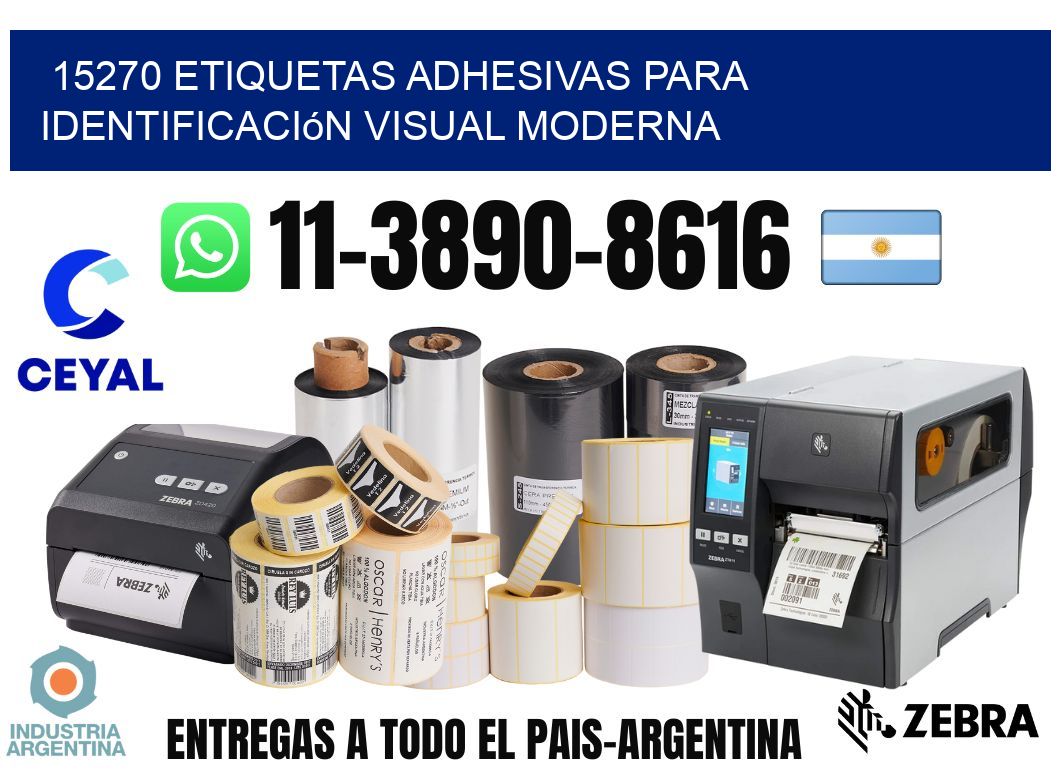 15270 Etiquetas adhesivas para identificación visual moderna