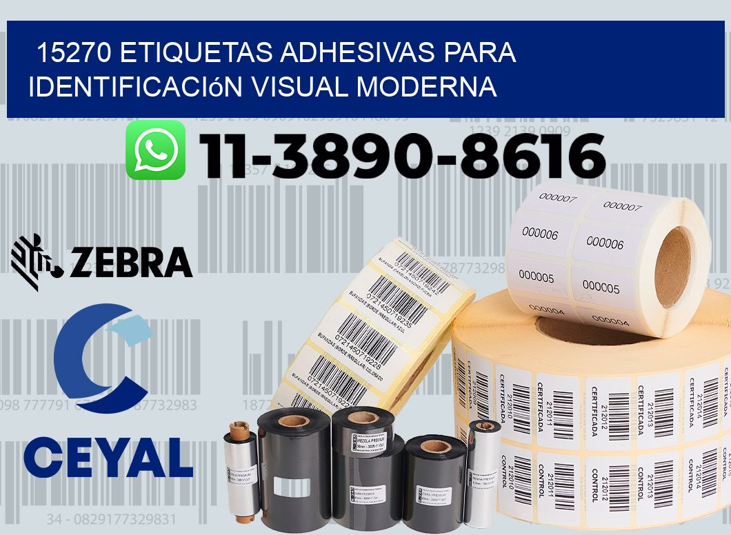 15270 Etiquetas adhesivas para identificación visual moderna