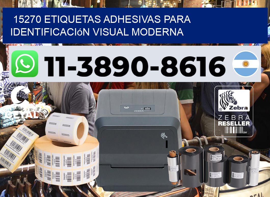 15270 Etiquetas adhesivas para identificación visual moderna