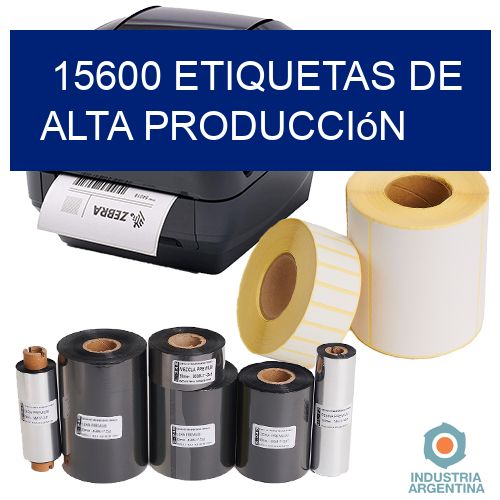 15600 Etiquetas de alta producción