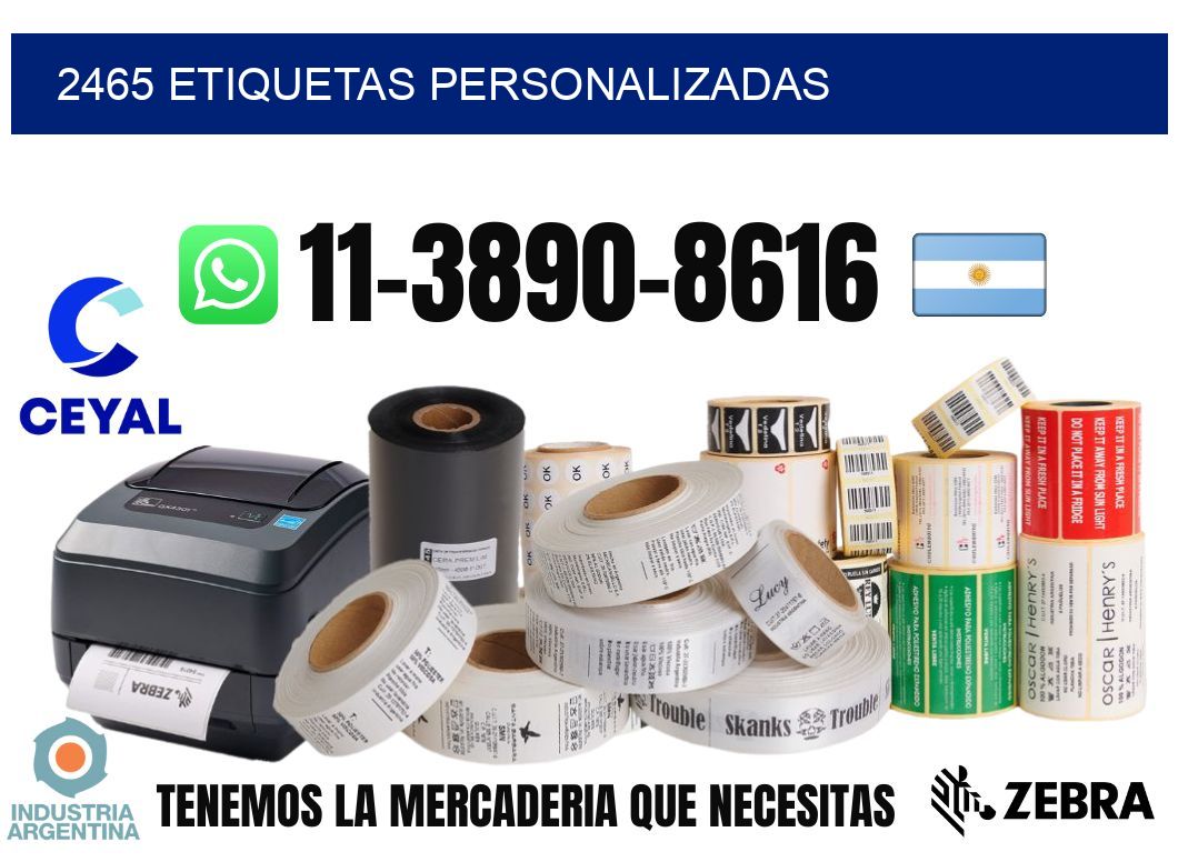 2465 etiquetas personalizadas
