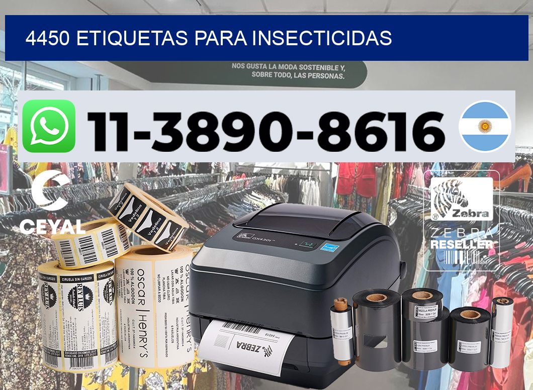 4450 Etiquetas para insecticidas