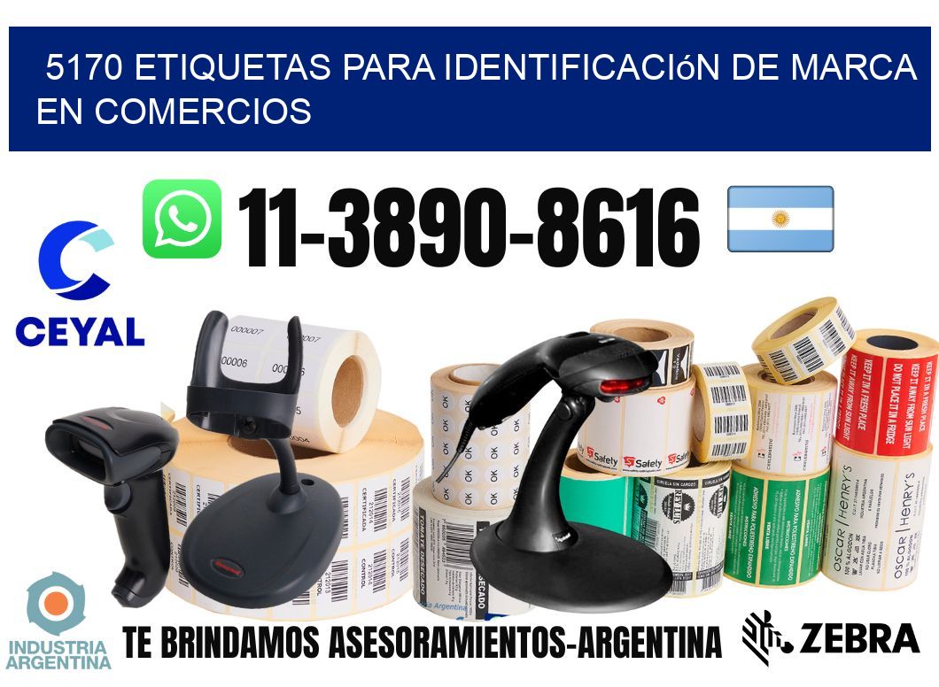 5170 Etiquetas para identificación de marca en comercios