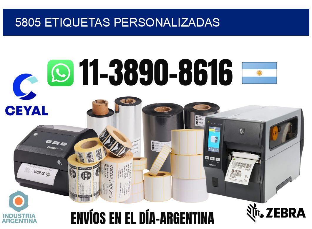 5805 etiquetas personalizadas