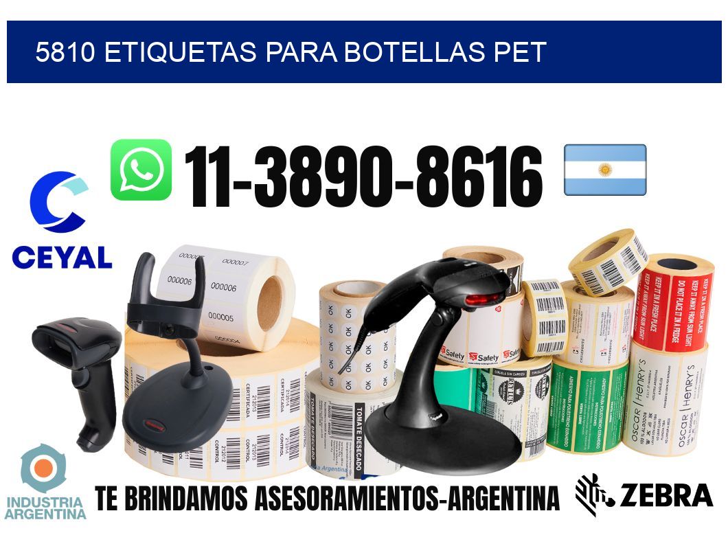 5810 Etiquetas para botellas PET