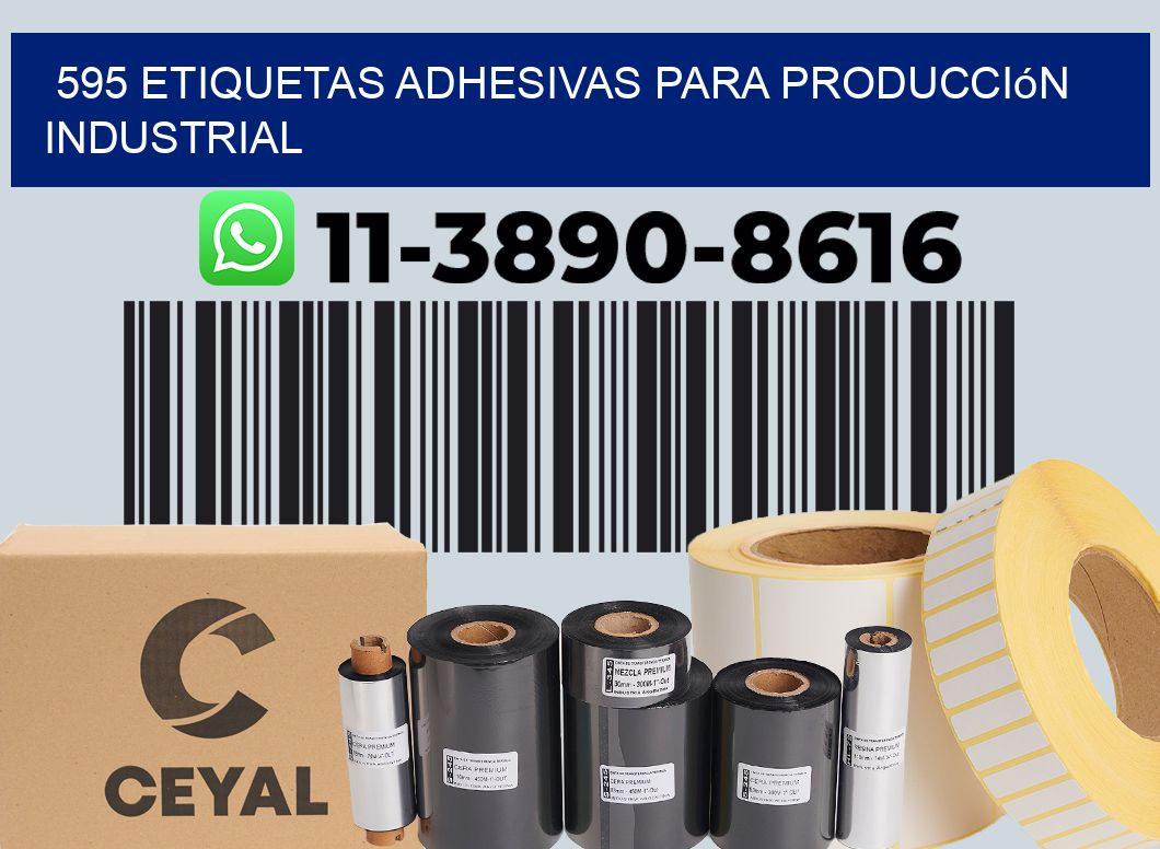 595 Etiquetas adhesivas para producción industrial