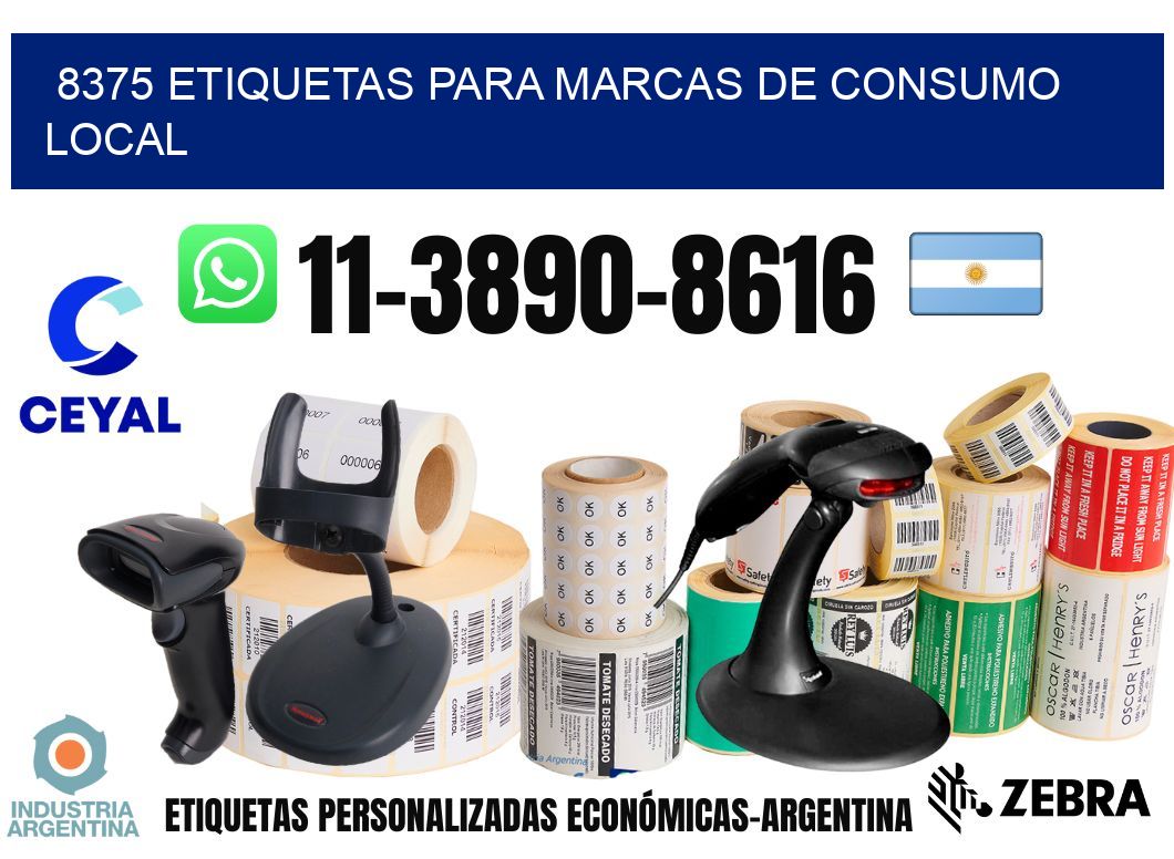 8375 Etiquetas para marcas de consumo local