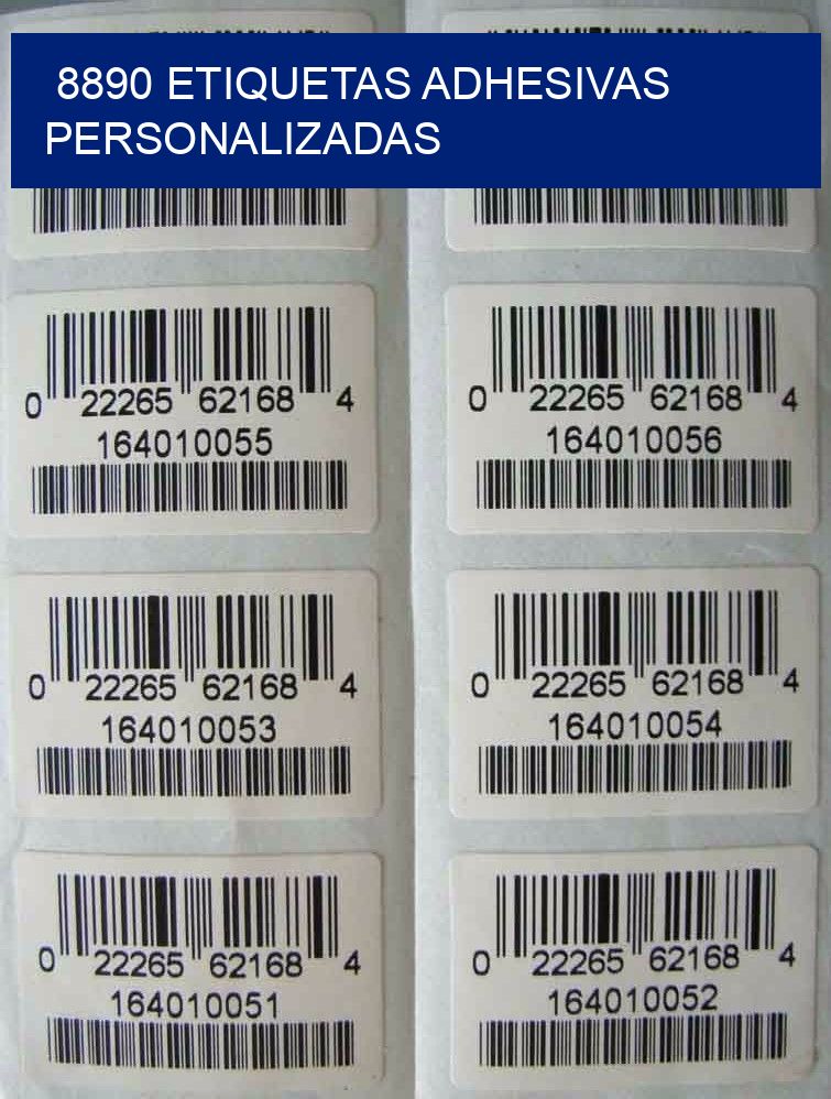 8890 Etiquetas adhesivas personalizadas