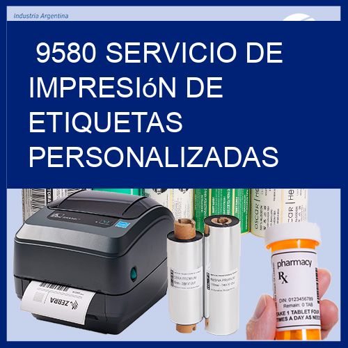 9580 Servicio de impresión de etiquetas personalizadas