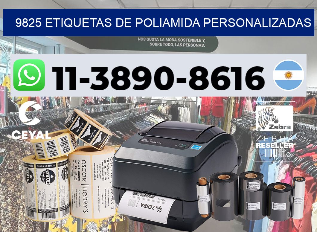 9825 Etiquetas de poliamida personalizadas